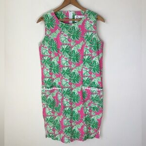 Lilly Pulitzer Vintage Green Daisy Shift Sleeveless Dress